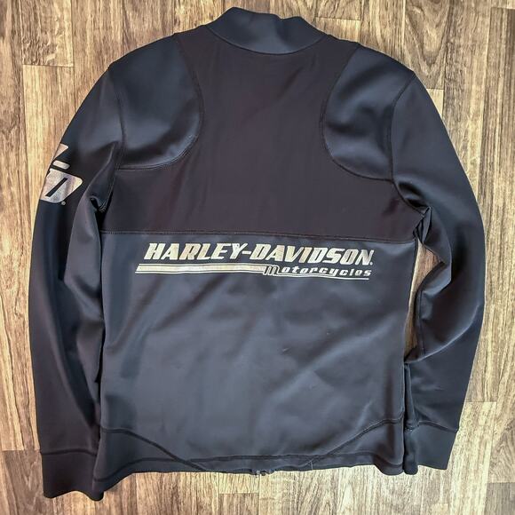 Harley Davidson Genuine Motorclothes Black Softshell Jacket Men’s M HD Logo - Picture 2 of 5